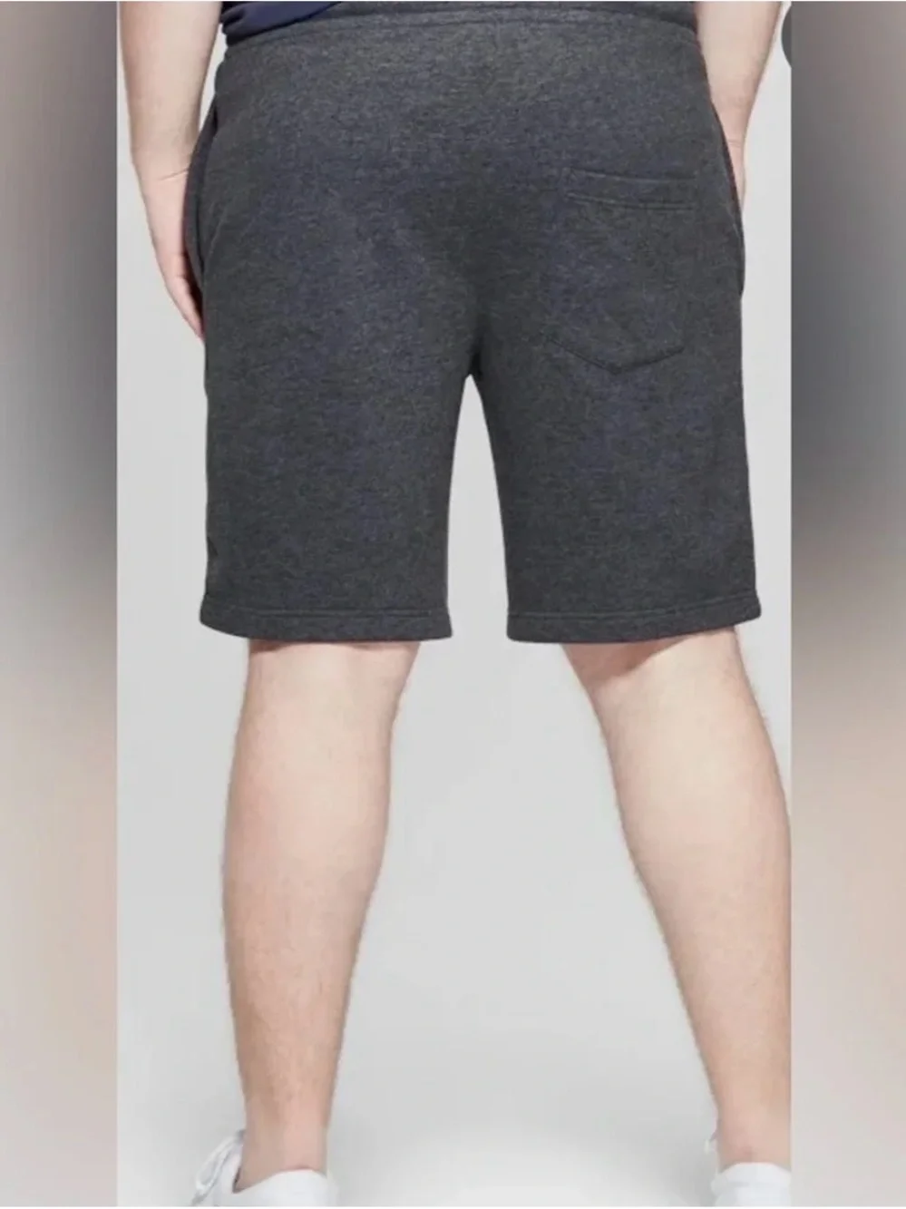 Men’s XXL Charcoal Drawstring Sweat Shorts Athletic
